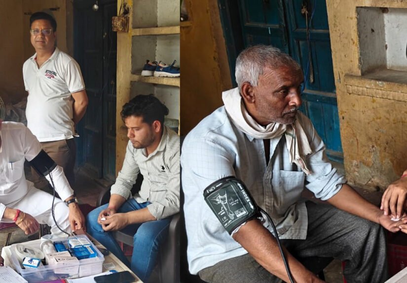 Dr. Suraj Prakash Arogya Kendra organised a free health check-up camp in Ward No. 21