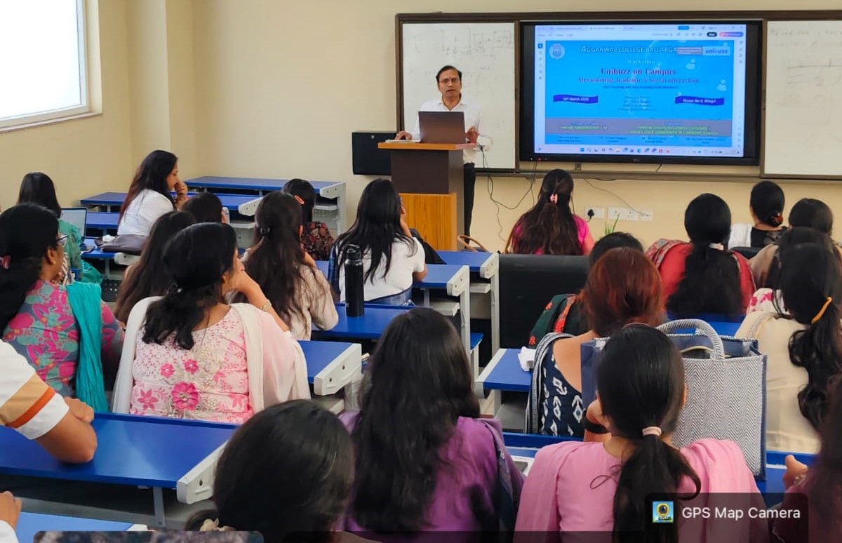 अग्रवाल कॉलेज बल्लभगढ़ के सभी कर्मचारियों के लिए “कैंपस : शैक्षणिक एवं सामाजिक संपर्क को सुव्यवस्थित करना”विषय पर एक कार्यशाला का आयोजन किया गया