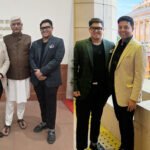 Young industrialists Ashish Jain and Aryan Jain met Union Minister Gajendra Singh Shekhawat