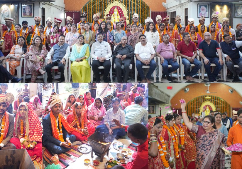 साई धाम द्वारा आयोजित 76वें सामूहिक विवाह में 25 जोडे परिणय-सूत्र बंधे