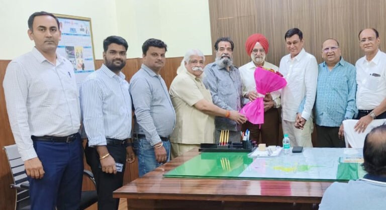 मैन्युफैक्चरर्स एसोसिएशन फरीदाबाद के प्रतिनिधिमंडल ने नवनियुक्त डीएलसी श्री अजय पाल डूडी का किया स्वाग