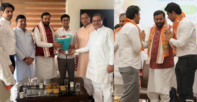 भाजपा प्रदेश कार्यालय पंचकूला में बल्लभगढ़ से निर्दलीय प्रत्याशी रहे राव राम कुमार, निर्दलीय पार्षद दीपक यादव, रश्मि यादव तथा पवन यादव ने भाजपासदस्यता ग्रहण की