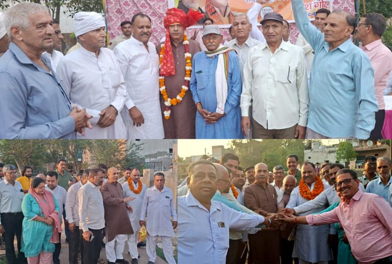 विधायक पं. मूलचंद शर्मा ने  छठ मैय्या पार्क चावला कॉलोनी बल्लभगढ़ में खेल कोर्ट निर्माण कार्य का मुहूर्त किया