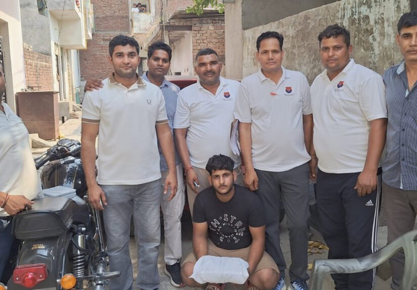 हरियाणा स्टेट नारकोटिक्स कंट्रोल ब्यूरो की फरीदाबाद यूनिट की टीम ने 1 किलो 119 ग्राम गांजा के मामले में नशा तस्कर को  किया गिरफ्तार