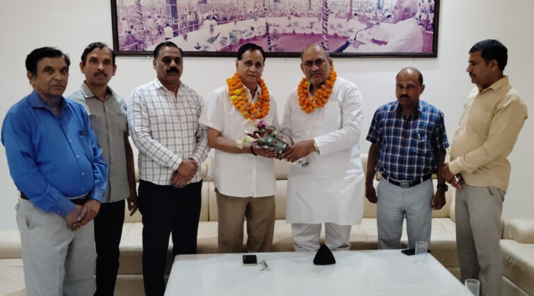 पूर्व सरपंच विजयपाल सिंह कांग्रेस कमेटी राजीव गांधी पंचायती राज संगठन के फरीदाबाद अध्यक्ष नियुक्त
